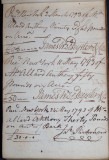March 2 & May 11, 1793 - James W. DePeyster & May 24, 1793 - Jas Richmond 