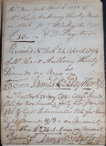 April 2, 1794 - G. DePeyster / April 24, 1794 - James W. DePeyster & Co / Aug 21, 1794 - James W. DePeyster