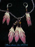 Feather Necklace and Earrings