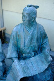 Bronze samurai, Arashiyama, Kyoto