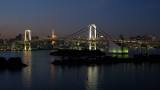Rainbow Bridge from Daiba, Tokyo (twilight)