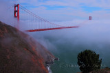 Foggy Golden Gate Bridge - San Francisco - August 2013