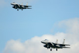 Formatielanding F-15 Eagles