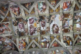 A section of the Sistine Chapel ceiling