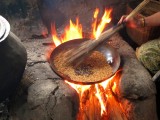 Skillet Roasting Rice