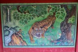 Tiger drawing in temple