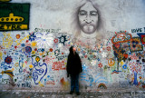 Laura at the Lennon Wall