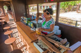 Preparing Coconut Rum Drinks