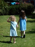 Zac's birthday - cousin Jasmine and Saskia