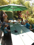 Zacs birthday - all the cousins listening to Nonna