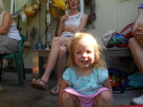 Zac's birthday - Michaela and cousin Holly