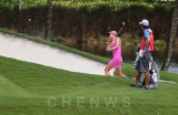 Michele Wie at the sand bunker