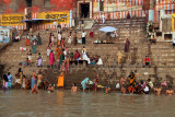A Bathing Gath Along The Ganges River (Sep13)
