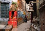 Narrow Alley In Varanasi's Old Town (Sep13)