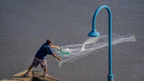 Shrimper and Lamp Post