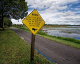 Gator Warning Sign