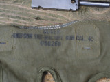 Closeup of markings on original D 50268 canvas case