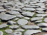 Worn path leaving the colosseum.