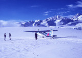 Ski-Plane on Tasman Glacier