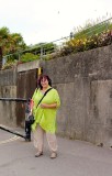 Ann below Jane Austens Garden, Lyme Regis~Dorset