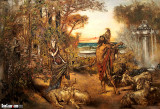 Odysseus in front of Circe, 1884/85, Anton Romako at the Leopold