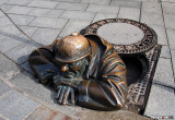 Man at Work - Čumil, by sculptor Viktor Hulk, 1997