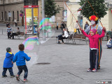 Children playing in nměst Svobody (Freedom Square). 