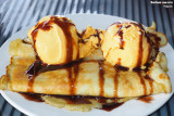 Lemon Tart with Mango Ice Cream
