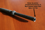Fracture of 18-Month-Old Hiking Stick, Black Diamond Alpine Cork Carbon Fiber