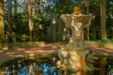 Fountain In The Pines And Bust Of Zeus