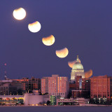 December 2011 Partial Lunar Eclipse Composite