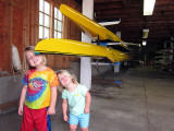 In the boathouse, Lake Mendota Rowing Club