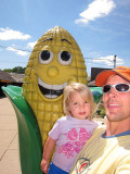 Annie: Why am I standing in front of a creepy ear of corn?