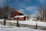 Red Barns and Fences 
