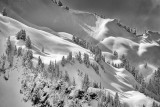 Snowy mountainside