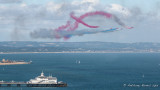 Red Arrows over Eastbourne Pier