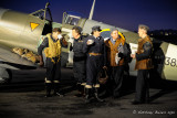 Supermarine Spitfire LF XVI with period re-enactors