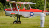 Tiger Moth K-2585 touches the ground during the limbo dance