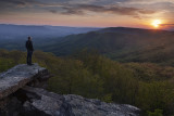Watching The Sunset From Bald Knob: Giles County