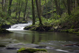 A Cascading Mountain Stream Near Cades Cove