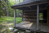 Restored Cabin Detail In Cades Cove