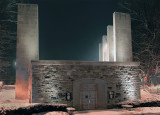 A Snowy View Of The Memorial Chapel
