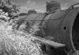 An Old Steam Locomotive Rusting Away
