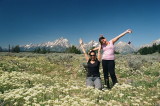 Jackie & Christina w. Eriogonum umbellatum (Sulfur Buckwheat) Grand Teton Natl Park 7/8/2014