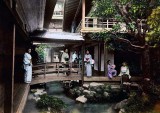 1880s - Inner courtyard of a large tea house