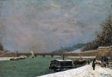 1873 - The Seine at the Pont dIna, Snowy Weather