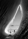 Looking through a tunnel of ice