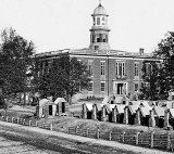 September 1864 - Atlanta town hall with Union camp