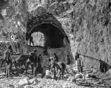 1918 - Austrian soldiers constructing a tunnel