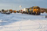 Freight 419 at Moosonee 2014 January 31st